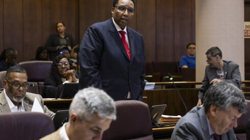 Ald. Jason Ervin (28th) at a Chicago City Council meeting on Tuesday, Sept. 29, 2026.