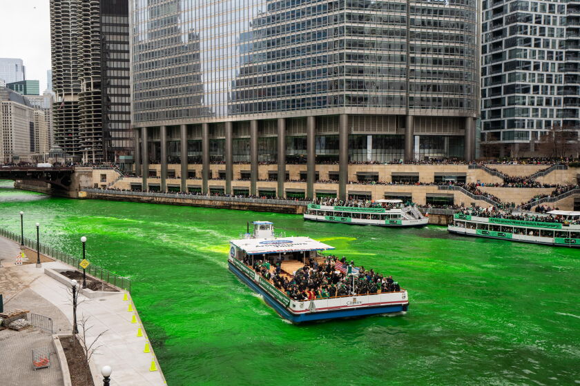 Photos: Chicago River dyed green for St. Patrick's Day - Chicago Sun-Times
