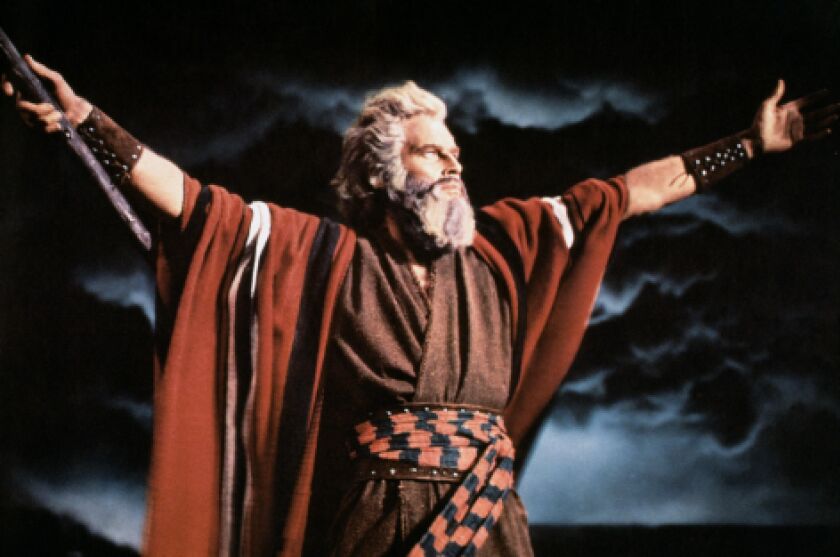 Charlton Heston stars as Moses in the epic film “The Ten Commandments.| FATHOM EVENTS