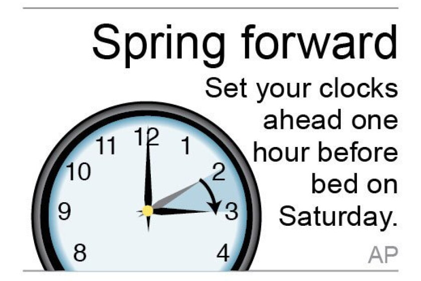 Spring Forward This Weekend Image Daylight saving time returned at 2 a.m. Sunday, did you remember to ...