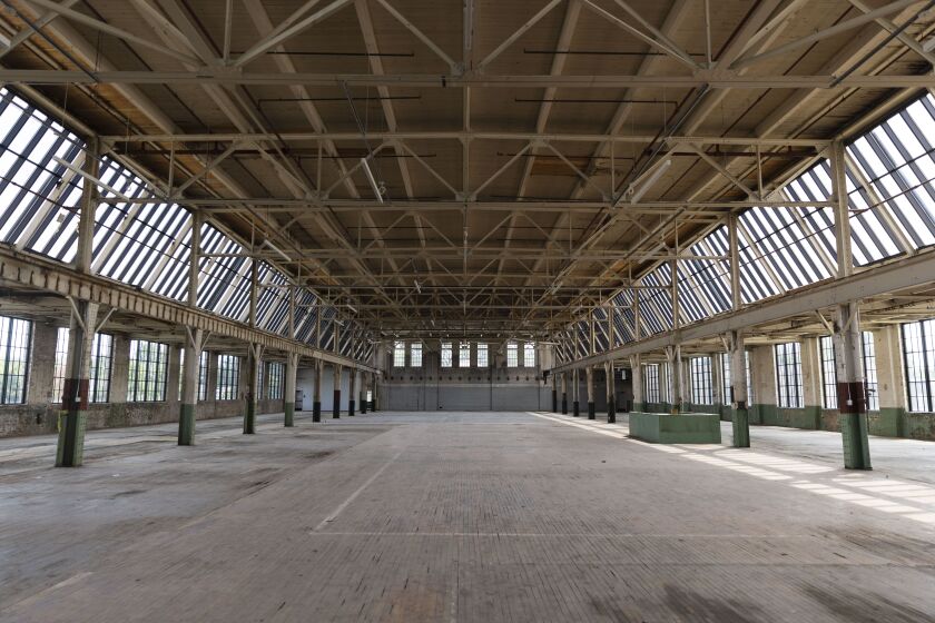 An empty area undergoing renovation and one of many spaces waiting to be outfitted for tenets at 1334 N. Kostner Ave in new a development called the The Terminal in West Humboldt Park, Tuesday, Aug. 2, 2022. The Terminal is looking to house offices. and startups in it's multi-space facility.