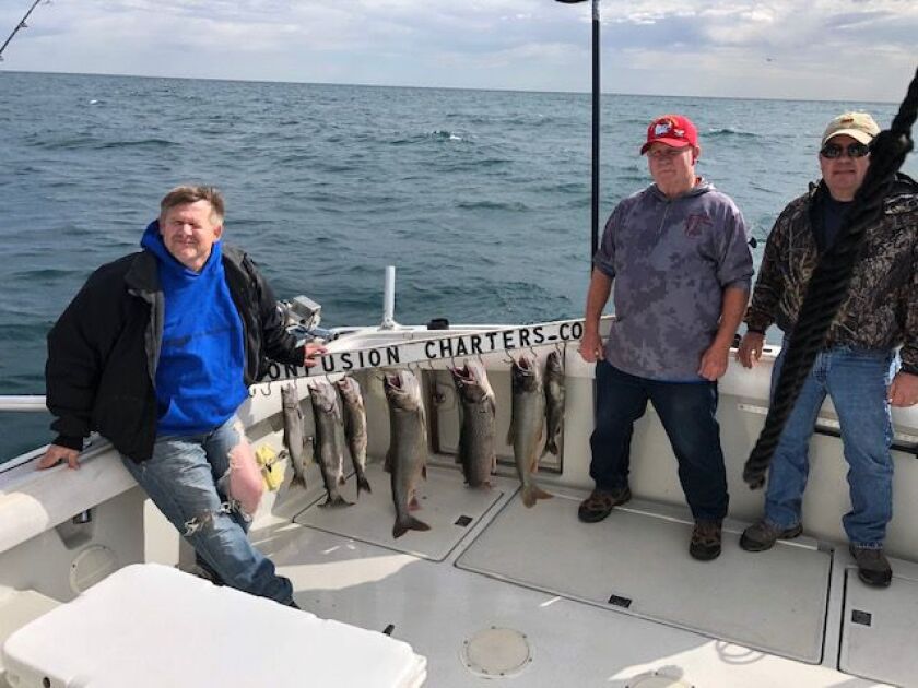 The catch Tuesday on Confusion Charters. Provided by David Stachura