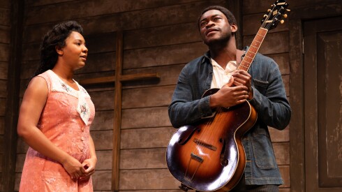 Jaeda LaVonne and Debo Balogun star in The Goodman’s “Covenant.”