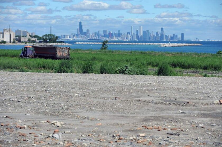 A view of downtown Chicago from the old South Works site. | Sun-Times file photo