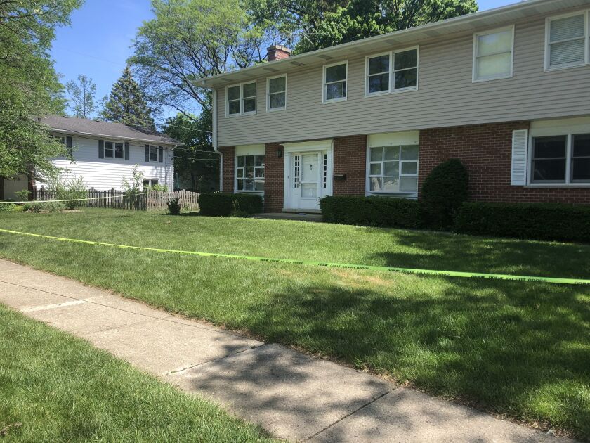 The home on Orchard Lane in Northbrook where investigators were excavating a portion of the backyard in search of the remains of Linda Seymour, who went missing in 1982.