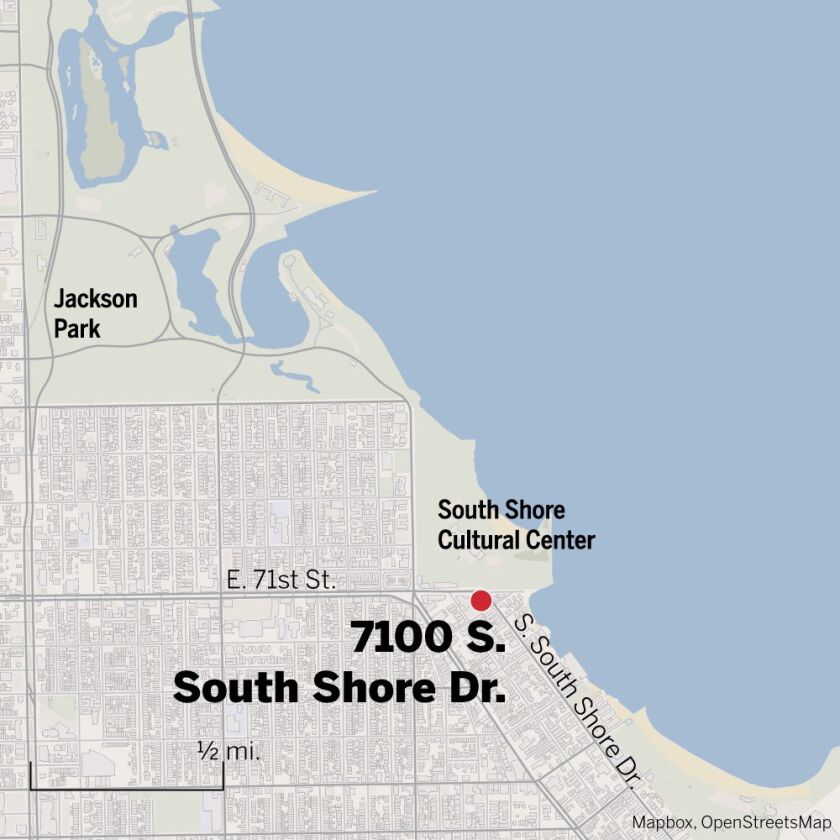 Map of 7100 S. South Shore Dr.
