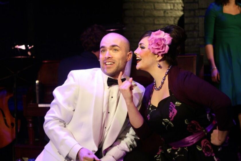 Carl Herzog and Caitlin Boho in Theo Ubique’s revue, “My Way: A Musical Tribute to Frank Sinatra.” (Photo: Cody Jolly)
