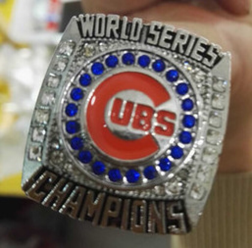 <em>One “replica” version of the Cubs ring being sold to fans</em>