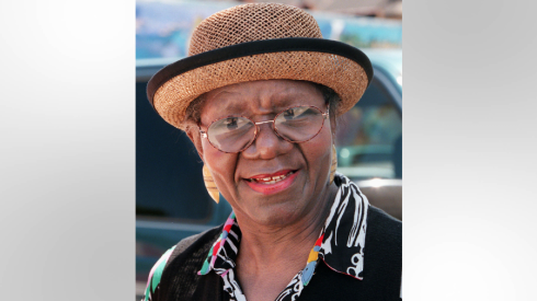 Geraldine De Haas smiles at 2255 E. 75th St.