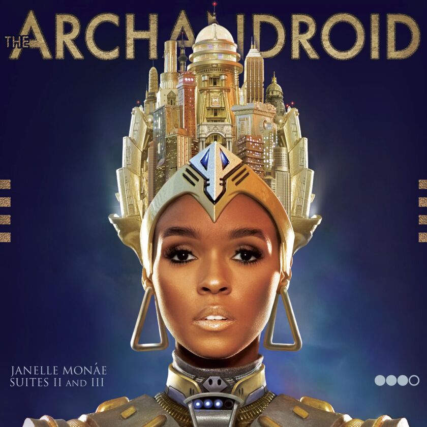This cover image released by Bad Boy/Wondaland shows “The ArchAndroid” by Janelle Monae.