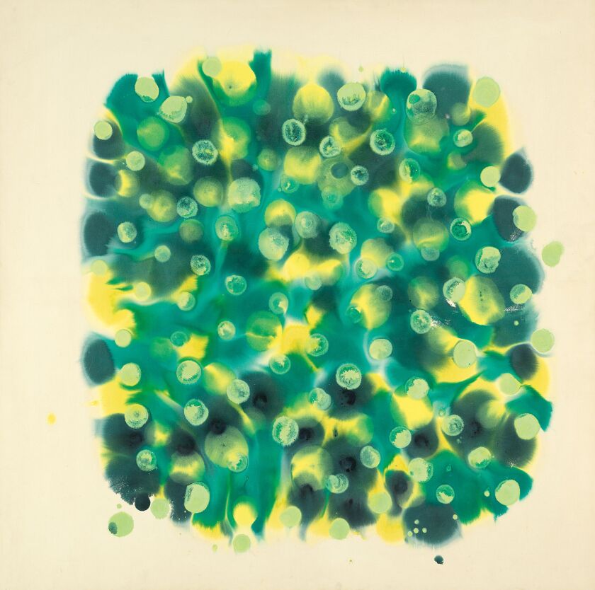 Kenneth Victor Young’s “Upper Egypt.” Acrylic on canvas, 1971. Estimate: $80,000 to $120,000.