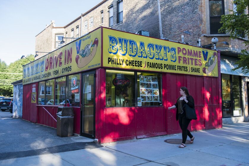 Budacki’s Hot Dogs in the 4700 block of North Damen Avenue in Ravenswood. | Tyler LaRiviere/Sun-Times
