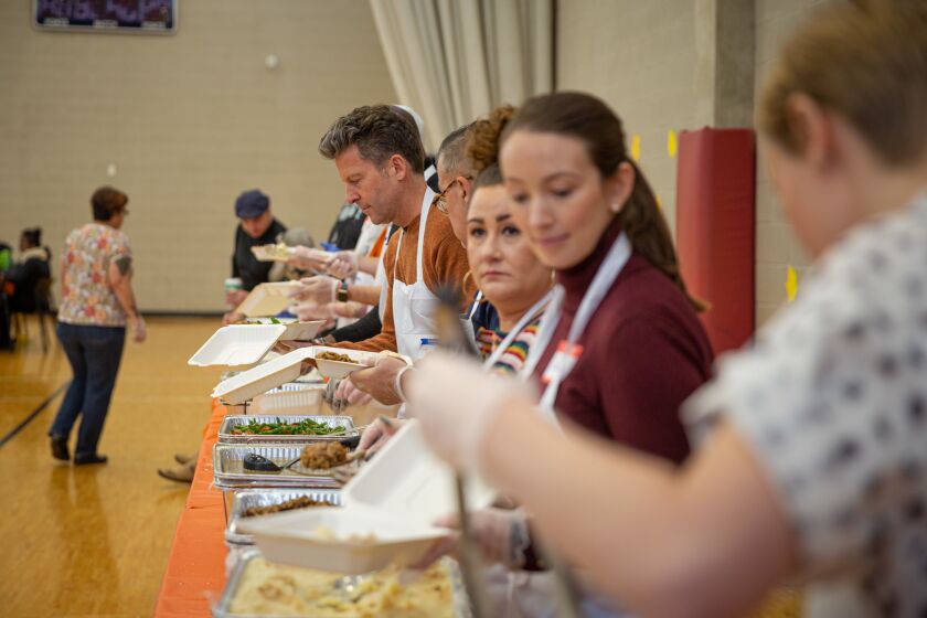 The Center on Halsted LGBTQ community center offered a Thanksgiving lunch on Thursday.