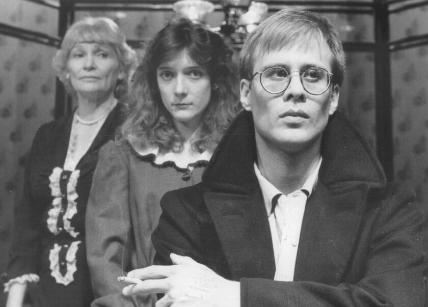 From left, Peg Murray, Glenne Headly and Terry Kinney in “The Glass Menagerie” at the North Light Repertory in 1981.