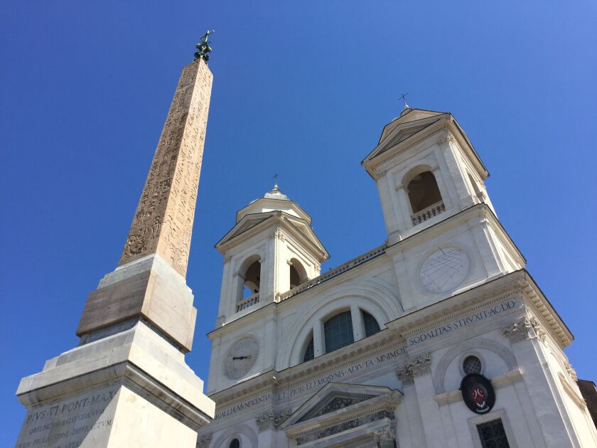 Trinità dei Monti at the top of the Spanish Steps in Rome. | Neil Steinberg/Sun-Times