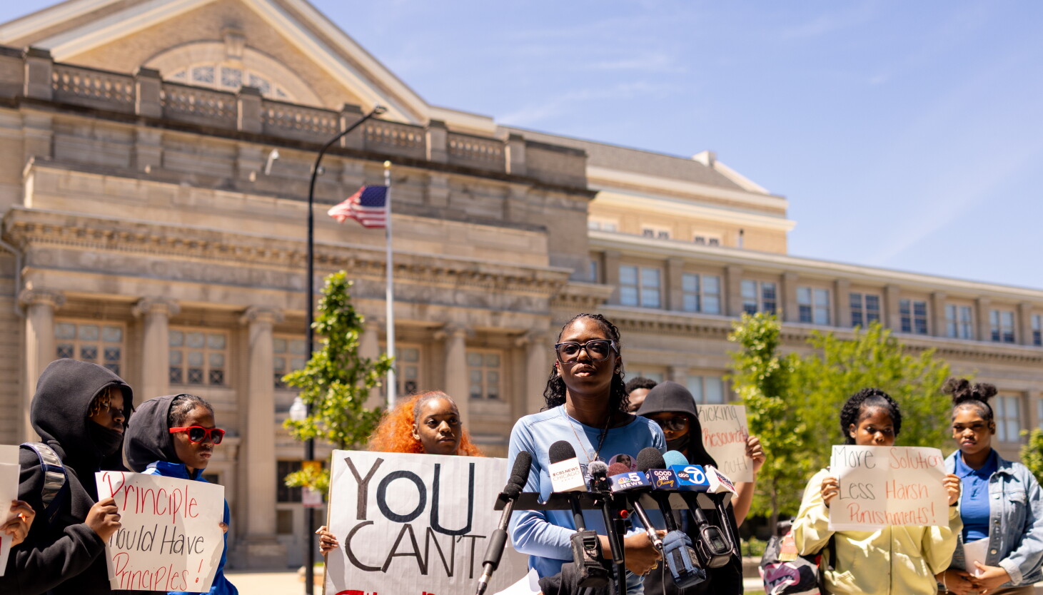 Hyde Park high schoolers protest removal of community groups that supported students through traumatic year