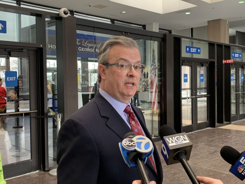 Attorney Joshua Kutnick is representing 29-year-old Hollis Williams, who is accused of shooting a Chicago firefighter in Albany Park last Sunday.