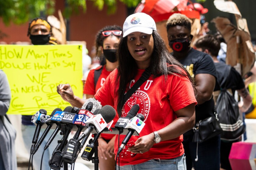 Chicago Teachers Union President Stacy Davis Gates