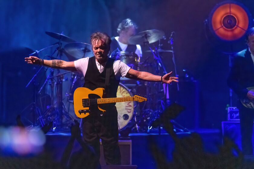 John Mellencamp performs at the Chicago Theatre, Thursday, April 13.
