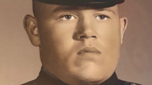 Mike Cronin pictured during his service as a United States Marine.