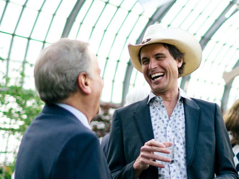 Kimbal Musk, (right) the philanthropist brother of billionaire Elon Musk, drew a crowd in Chicago for an event that raised $3 million to build gardens in 200 Chicago Public Schools. | Provided photo