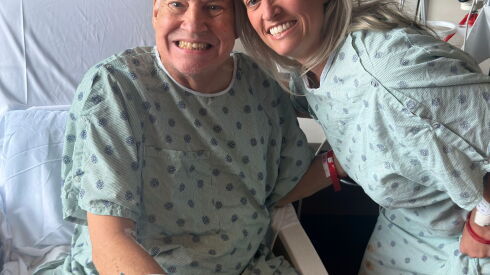 Arthur Nichols and his daughter, Natalie Nichols, are pictured at Northwestern Medicine.