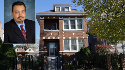 Armando Saleh (inset photo) and Maria Manzano’s home on South Troy Street.