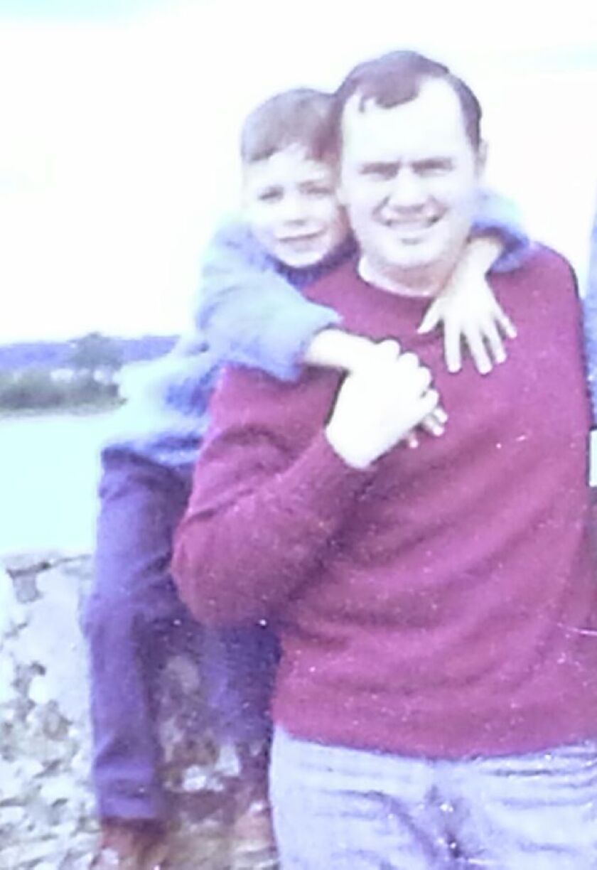 Frank Connor, seen here with his son Joe, was killed on Jan. 24, 1975 by a bomb set off by FALN. / Photo provided