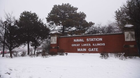Naval Station Great Lakes near North Chicago.