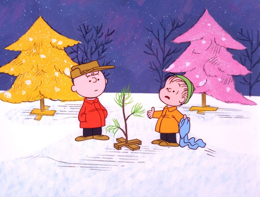 Charlie Brown and Linus appear in a scene from “A Charlie Brown Christmas,” a television special based on the “Peanuts” comic strip by Charles M. Schulz.