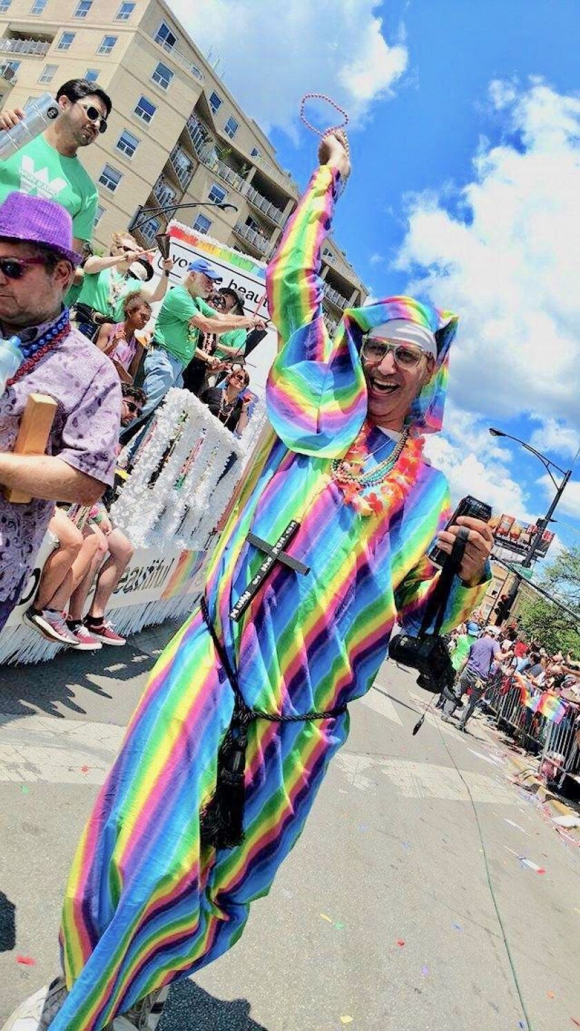 Chicago writer and photographer Jerry Nunn at the Chicago Pride Parade. | Provided to the Sun-Times