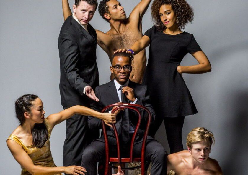 <small><strong>Hubbard Street Dance Chicago and The Second City in “The Art of Falling.” | Todd Rosenberg</strong></small>