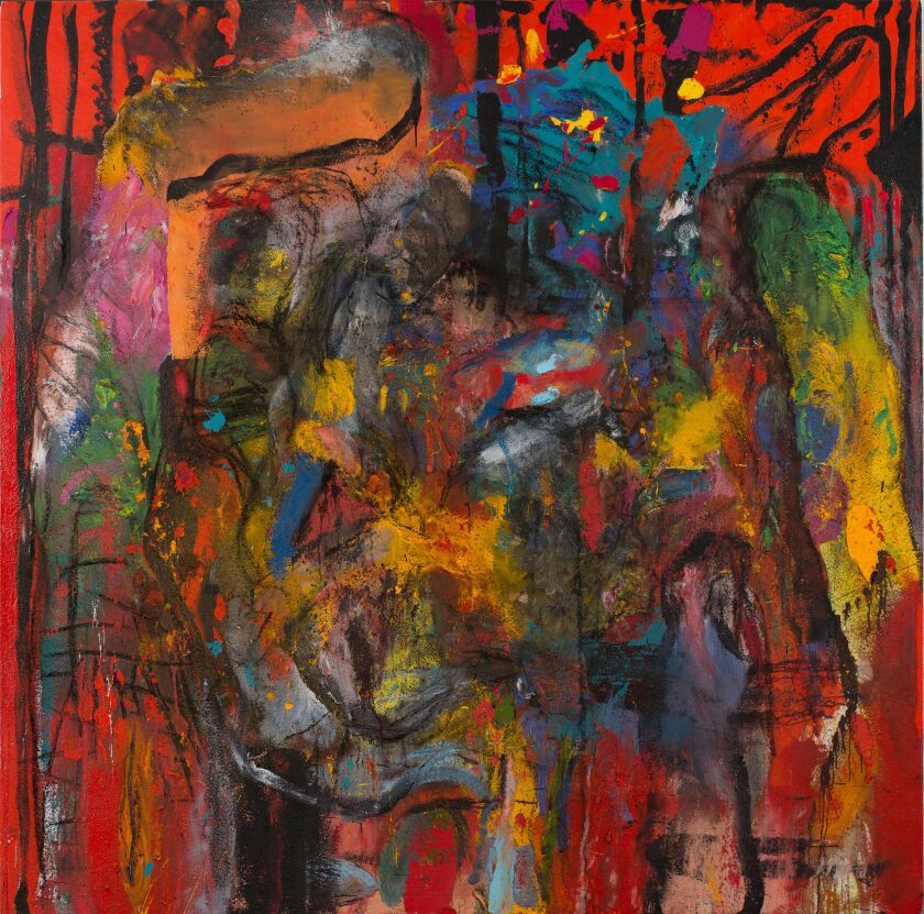 Jim Dine, “Coming from the Darkness, I Hear Your Laugh!,” 2016. | COURTESY RICHARD GRAY GALLERY