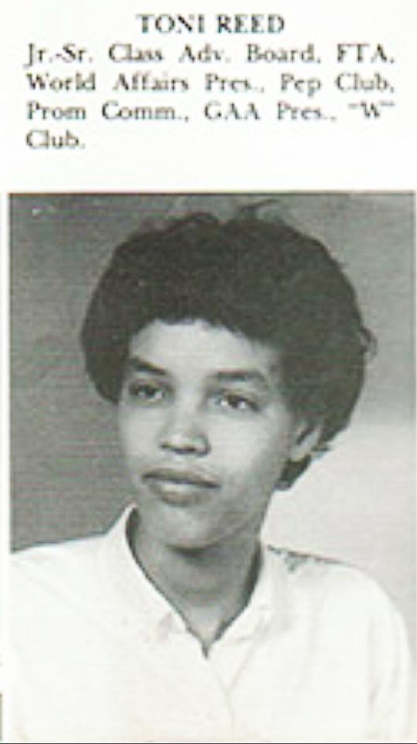 Toni Reed, now Toni Preckwinkle, class of 1965 yearbook, Washington High School, St. Paul, Minnesota.