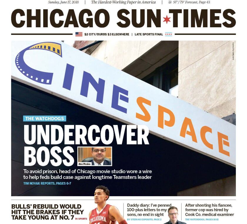Threatened with prosecution for bankruptcy fraud, Alex Pissios became an undercover government witness, the Sun-Times revealed.