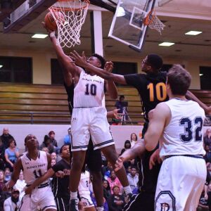 DePaul Prep’s Raheem Anthony (10) gets fouled. Worsom Robinson/For the Sun-Times.