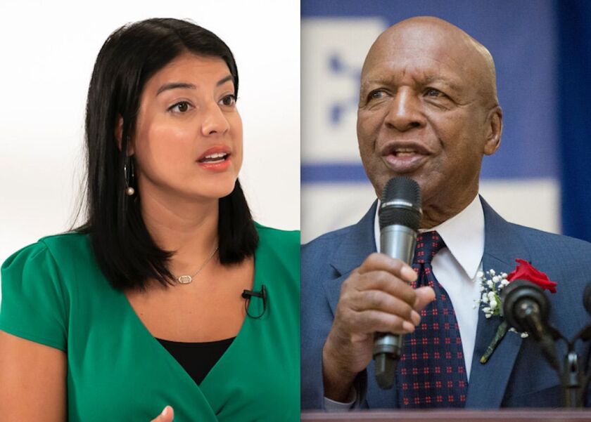 City Clerk Anna Valencia and Secretary of State Jesse White