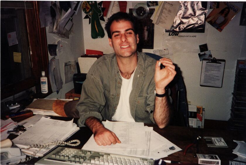 Bruce Finkelman at the Empty Bottle in the 1990s. | COURETSY BRUCE FINKELMAN