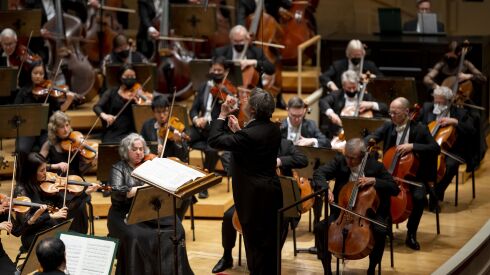 Riccardo Muti leads the Chicago Symphony Orchestra in a performance of Tchaikovsky’s Manfred Symphony Thursday night at Symphony Center. 