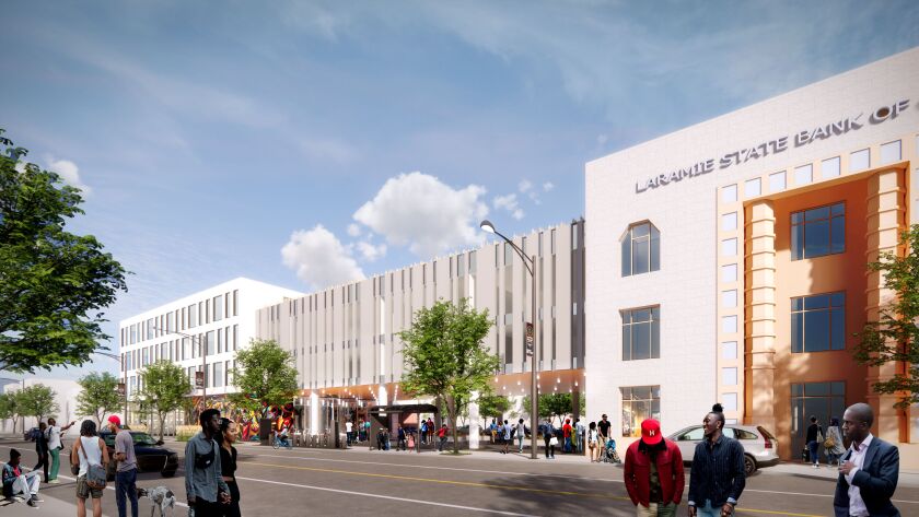 A proposal by the firm Perkins & Will for property in Austin at 5200-24 W. Chicago Ave.