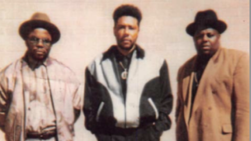Gangster Disciples founder Larry Hoover (center) with the gang’s No. 2 leader Gregory Shell (left) and associate Keith McCain.