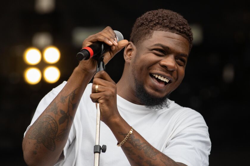 Mick Jenkins performs on the second day of Lollapalooza at Grant Park, Friday afternoon, July 30, 2021.