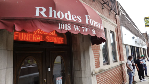 Fifteen people were shot in 2020 near Rhodes Funeral Home in the 1000 block of West 79th Street. Police suspected the Faceworld gang crew was involved.