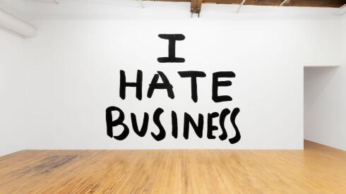 I Hate Business, 1989, by Jessica Diamond