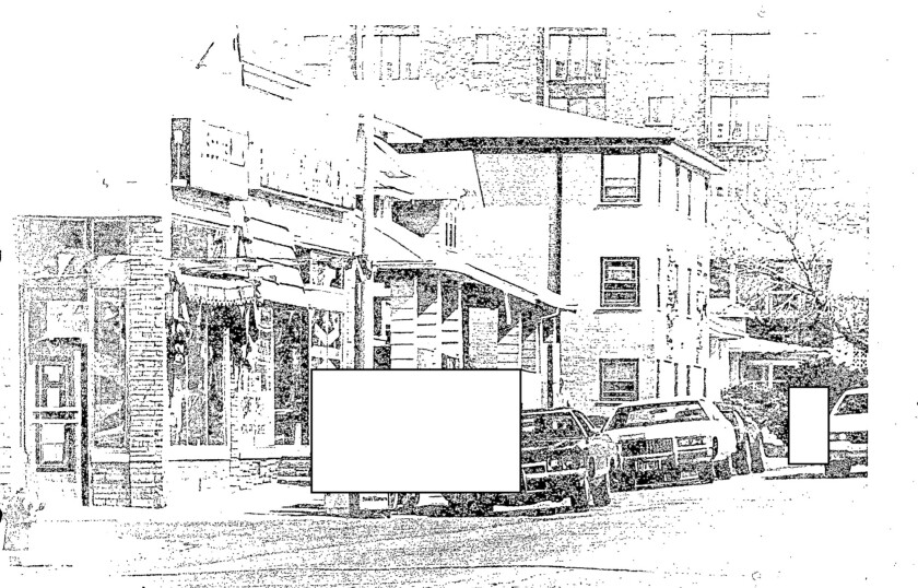 A photocopy of an old surveillance photo contained within the FBI files of late Chicago mob boss John DiFronzo.