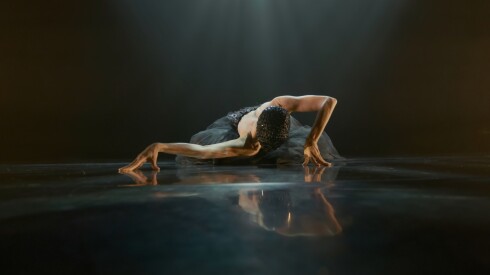 Chicago dancer Nejla Yatkin appears in a mask in her work, "The Other Witch."