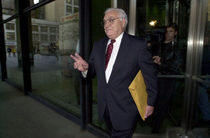 William Hanhardt is seen outside a federal courthouse in 2000.