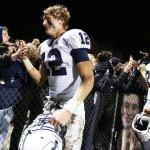 Cary-Grove’s Quinn Priester (12) celebrates. Allen Cunningham/For the Sun-Times.