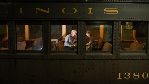 Visitors tour a 1926 Metra railcar, which is on display at the Millennium Metra Station in the Loop.