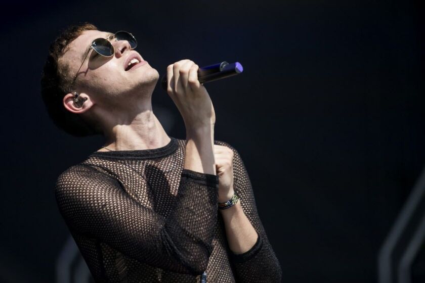 Years & Years performs on day four of Lollapalooza in Grant Park, Sunday afternoon, July 31, 2016. | Ashlee Rezin/Sun-Times